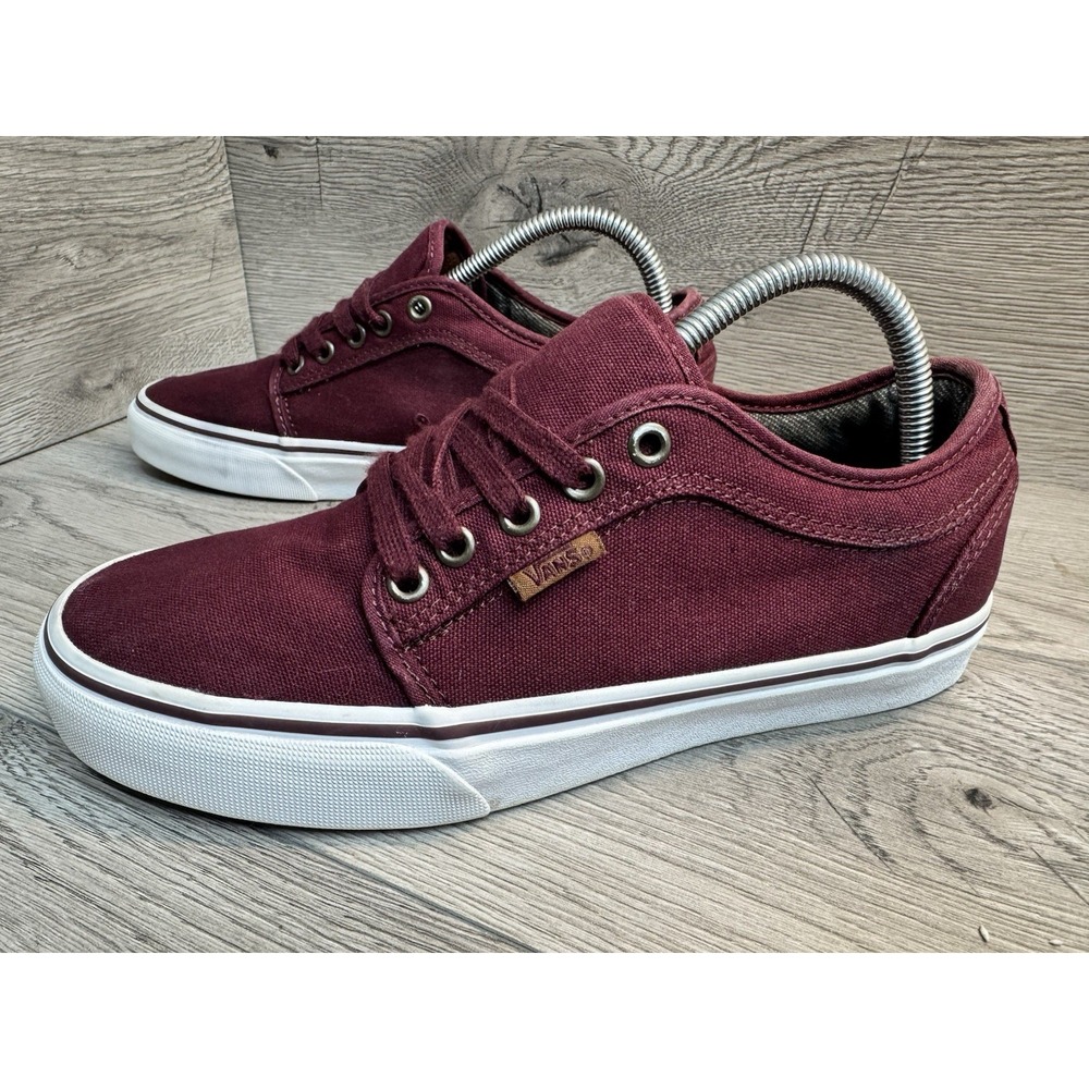VANS Atwood ULTRACUSH Shoes Mens Size 7.5 Burgundy Skateboarding Sneaker 721356